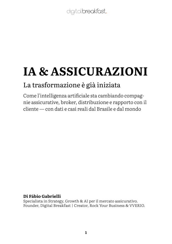 Copertina italiana — IA & Assicurazioni