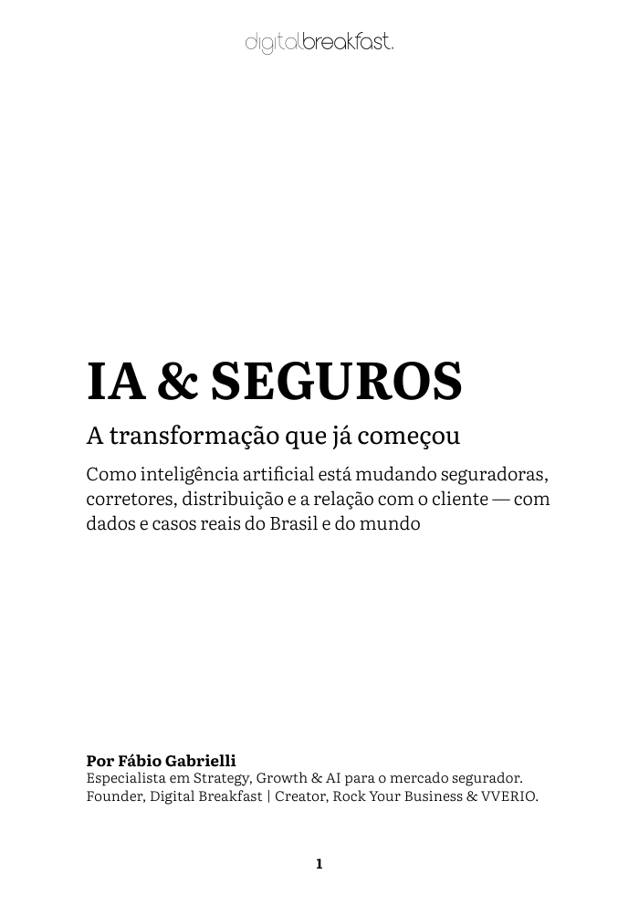 Capa do e-book IA & Seguros — A transformação que já começou